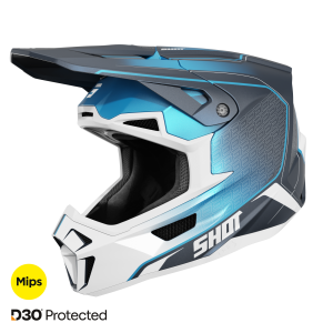 Casque cross Shot Lite Challenger 2026 - Bleu Mat