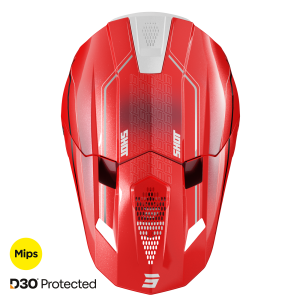Casque SHOT 2026 Lite Challenger Rouge Satin