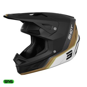 Casque cross Shot Speed Atomic 2026 - Or Mat