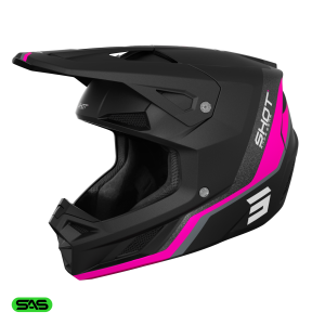 Casque cross Shot Speed Atomic 2026 - Rose Mat