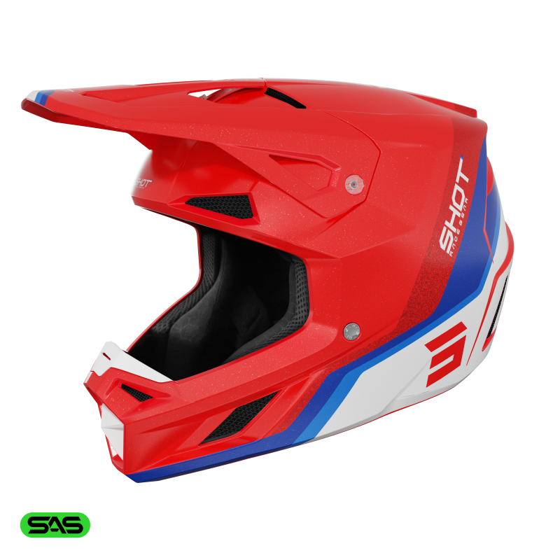 Casque SHOT 2026 Speed Atomic Rouge Satin