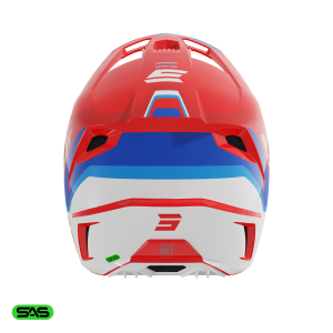 Casque cross Shot Speed Atomic 2026 - Rouge Satin
