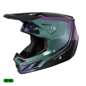 Casque cross Shot Speed Fury 2026 - Cameleon Brillant