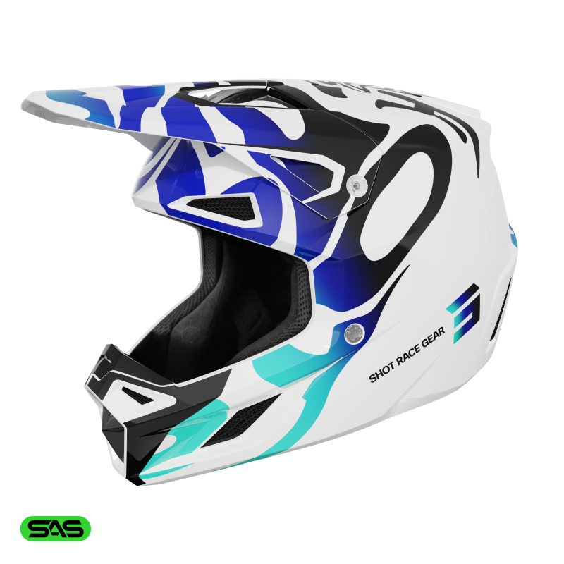 Casque SHOT 2026 Speed Ghost Bleu Brillant Casque SHOT 2026 Speed Ghost Bleu Brillant