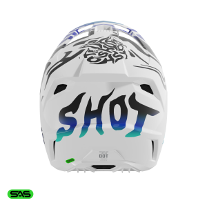 Casque cross Shot Speed Ghost 2026 - Bleu Brillant