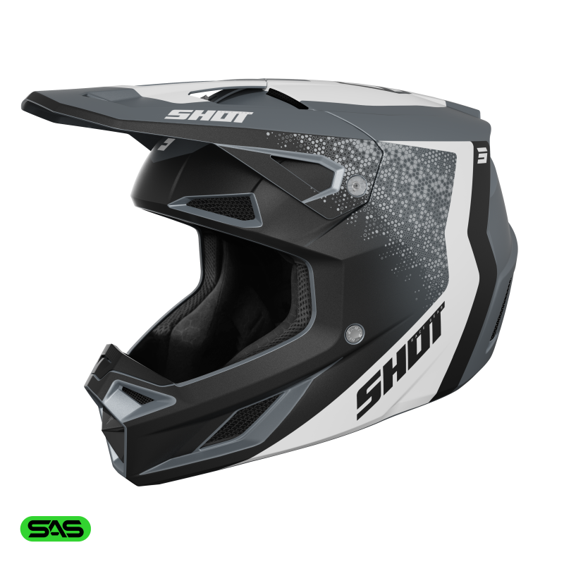 Casque cross Shot Speed Hybrid 2026 - Gris Mat Casque cross Shot Speed Hybrid 2026 - Gris Mat
