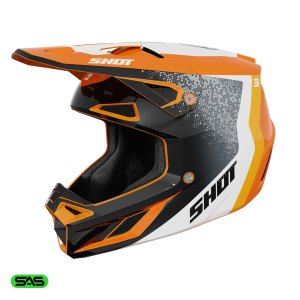 Casque cross Shot Speed Hybrid 2026 - Orange Brillant