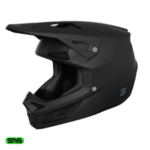 Casque cross Shot Speed Solid 2026 - Noir Mat