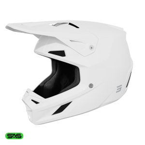 Casque cross Shot Speed Solid 2026 - Blanc Brillant