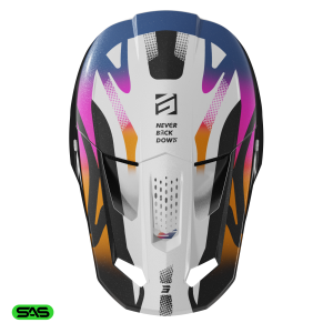 Casque SHOT 2026 Speed Wave Noir Blanc Satin