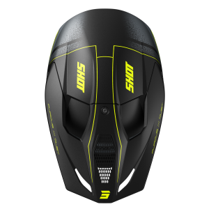 Casque cross Shot Furious Dust 2026 - Jaune Fluo Mat