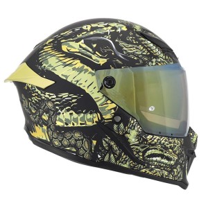 Casque MPH BLADE COBRA Noir Mat Or