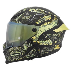 Casque MPH BLADE COBRA Noir Mat Or