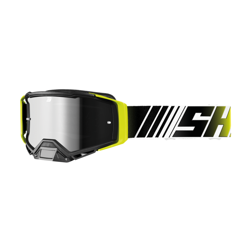 Lunettes SHOT 2026 Core Stripe Jaune Fluo Brillant