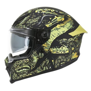 Casque MPH BLADE COBRA Noir Mat Or