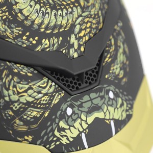 Casque MPH BLADE COBRA Noir Mat Or