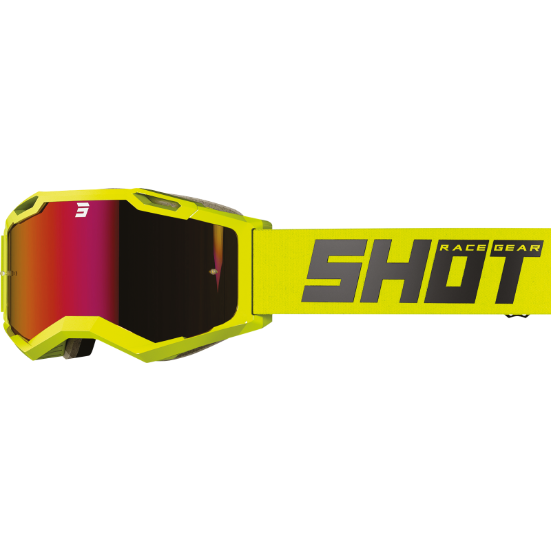 Lunettes SHOT 2026 Iris 2.0 Solid Jaune Fluo Brillant