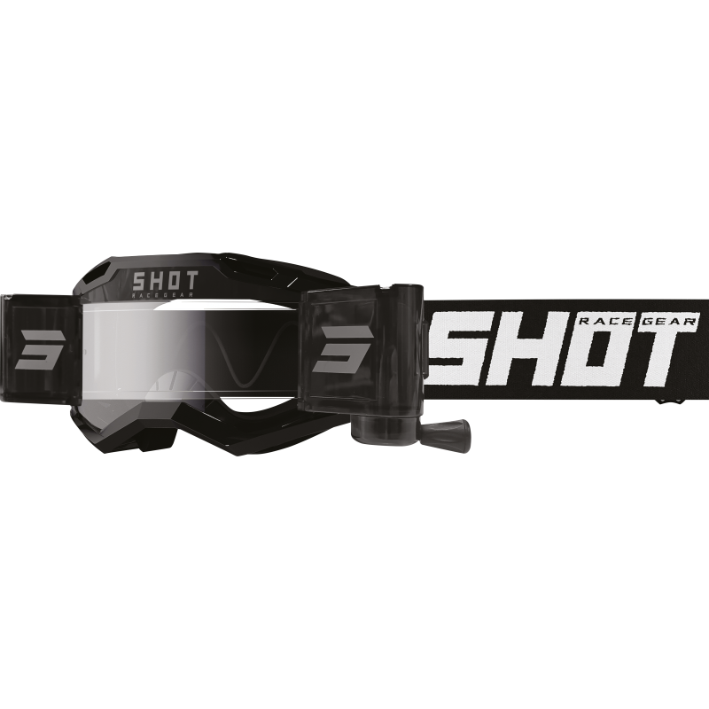 Lunettes SHOT 2026 Assault 2.0 Roll Off Solid Noir Brillant