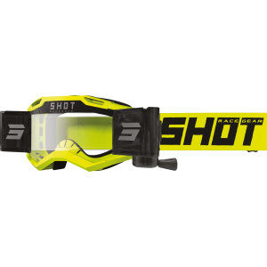 Lunettes SHOT 2026 Assault 2.0 Roll Off Solid Jaune Fluo Brillant