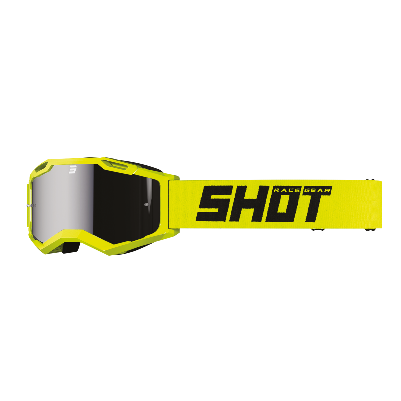 Lunettes SHOT 2026 Assault 2.0 Solid Iridium Jaune Fluo Brillant