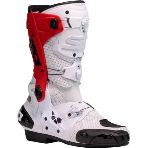 Bottes SIDI Rex Air Blanc Rouge