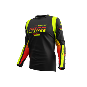 Maillot SHOT 2026 Devo Block Jaune Fluo