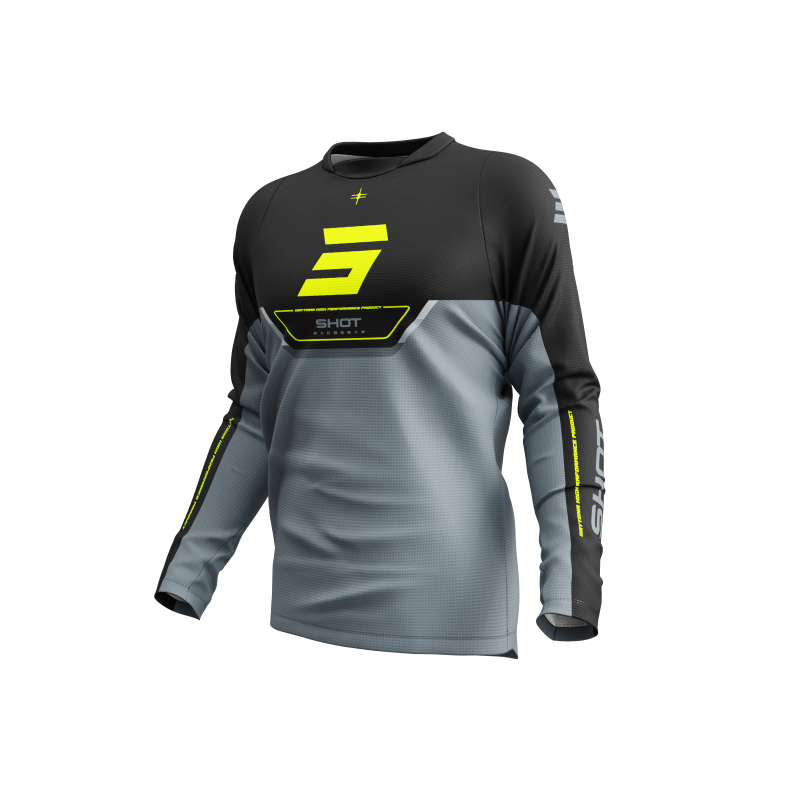 Maillot SHOT 2026 Devo Daytona Jaune Fluo Maillot SHOT 2026 Devo Daytona Jaune Fluo