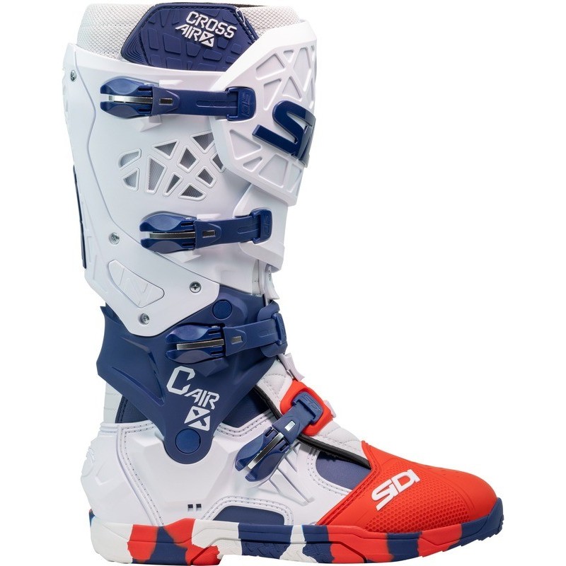 Bottes SIDI Crossair X Blanc Navy Rouge Bottes SIDI Crossair X Blanc Navy Rouge