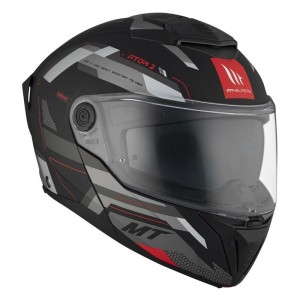 Casque modulable MT ATOM 2SV BAST Noir Gris Mat
