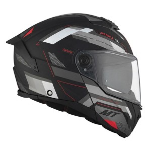 Casque modulable MT ATOM 2SV BAST Noir Gris Mat