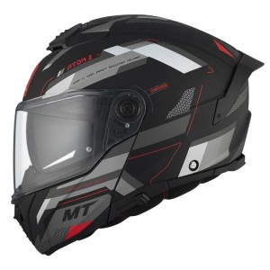 Casque modulable MT ATOM 2SV BAST Noir Gris Mat
