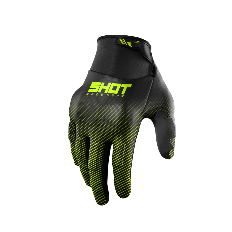 Gants SHOT 2026 Drift Rim Jaune Fluo Gants SHOT 2026 Drift Rim Jaune Fluo