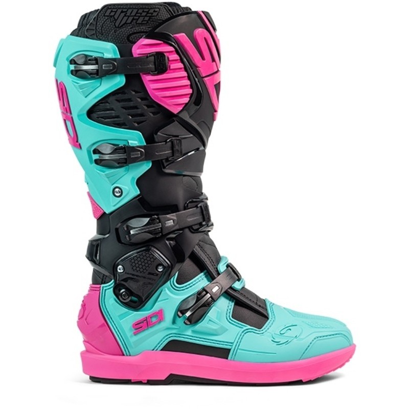 Bottes SIDI Crossfire 3 SRS Noir Menthe Rose Bottes SIDI Crossfire 3 SRS Noir Menthe Rose
