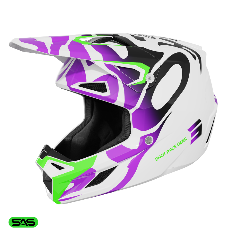 Casque enfant SHOT 2026 Speed Ghost Violet Brillant