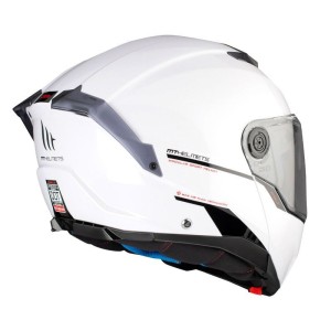 Casque modulable MT ATOM 2SV Uni Blanc Brillant
