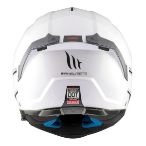 Casque modulable MT ATOM 2SV Uni Blanc Brillant