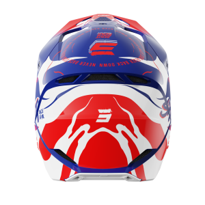 Casque enfant SHOT 2026 Furious Beast Bleu Rouge Brillant Casque enfant SHOT 2026 Furious Beast Bleu Rouge Brillant