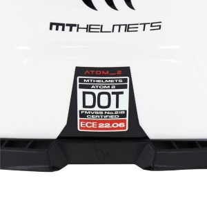 Casque modulable MT ATOM 2SV Uni Blanc Brillant
