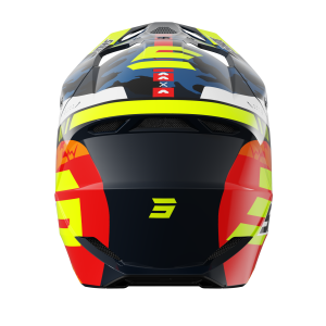 Casque SHOT 2026 Furious Enfant Flash Bleu Jaune Fluo Brillant Casque SHOT 2026 Furious Enfant Flash Bleu Jaune Fluo Brillant