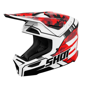 Casque SHOT 2026 Furious Enfant Flash Rouge Brillant