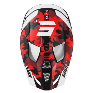 Casque SHOT 2026 Furious Enfant Flash Rouge Brillant