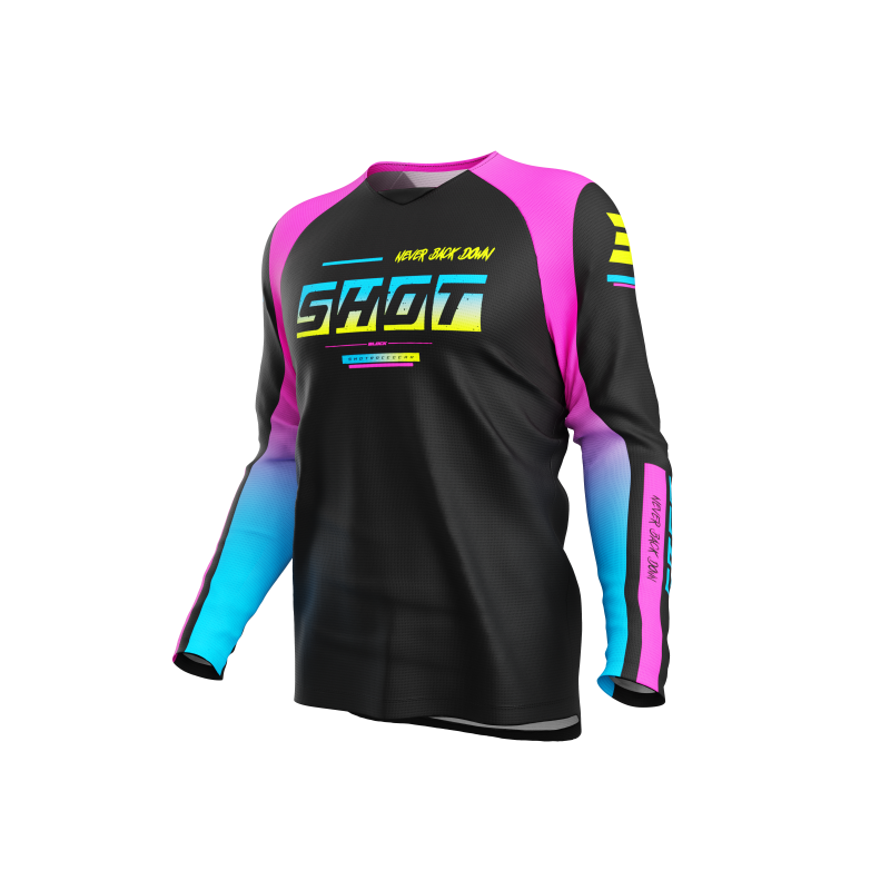 Maillot enfant SHOT 2026 Draw Block Rose Maillot enfant SHOT 2026 Draw Block Rose