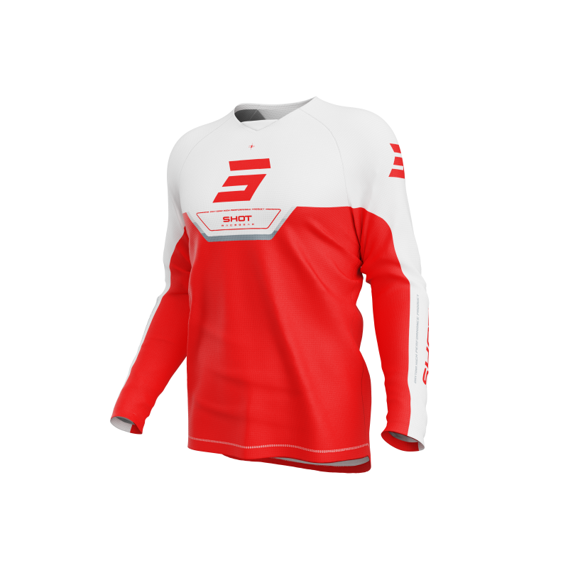 Maillot enfant SHOT 2026 Draw Daytona Rouge Maillot enfant SHOT 2026 Draw Daytona Rouge