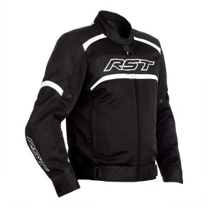 Blouson RST Pilot CE textile Noir Blanc