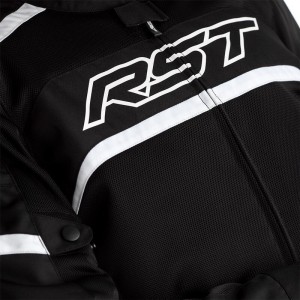 Blouson RST Pilot CE textile Noir Blanc