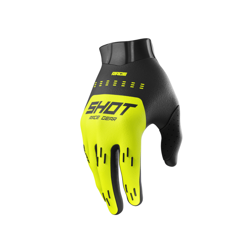 Gants enfant SHOT 2026 Race Evo Jaune Fluo Gants enfant SHOT 2026 Race Evo Jaune Fluo