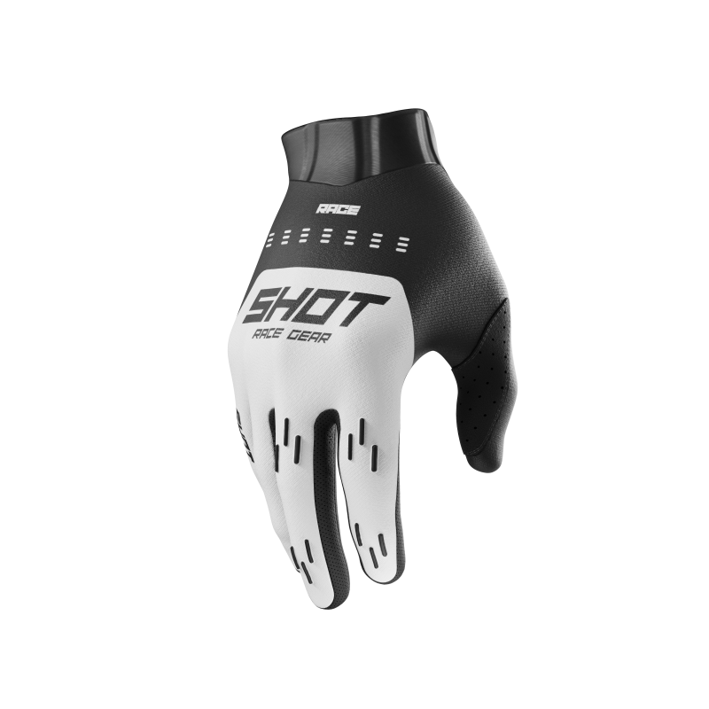 Gants enfant SHOT 2026 Race Enfant Evo Blanc
