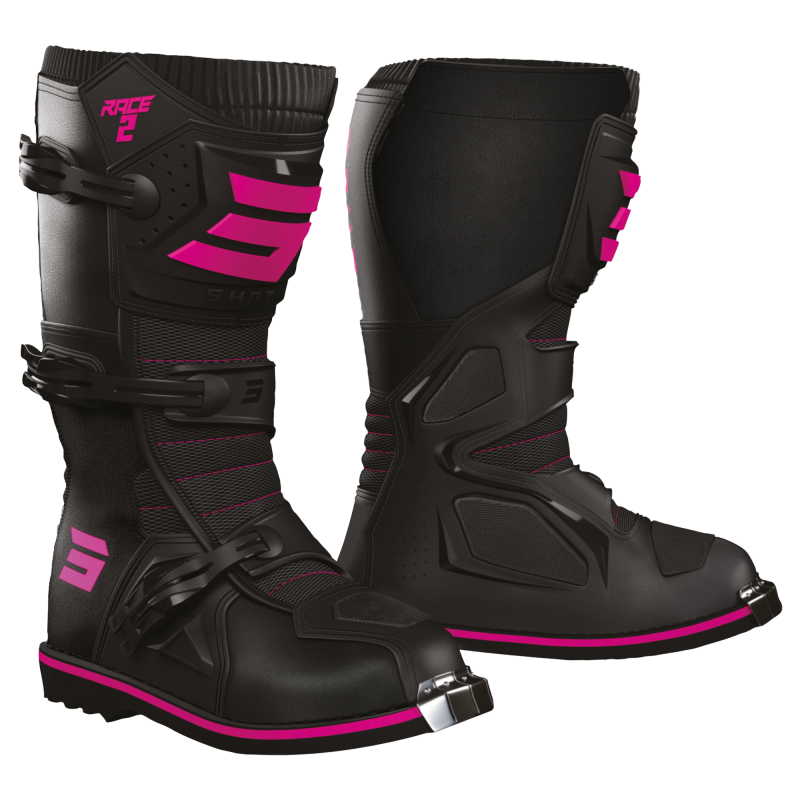 Bottes Enfant SHOT 2026 Race 2 Noir Rose Bottes Enfant SHOT 2026 Race 2 Noir Rose