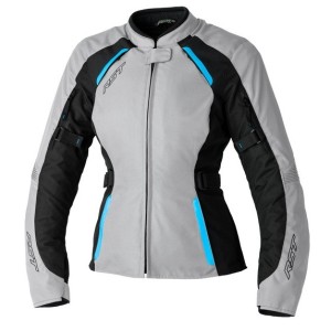 Blouson femme RST Ava CE textile Argent Noir Bleu