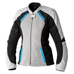 Blouson femme RST Ava Mesh CE textile Argent Noir Bleu